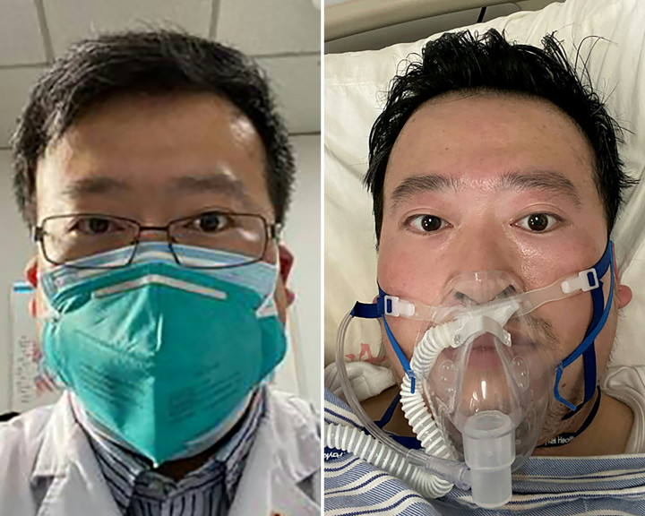 2020. február 7-én a vuhani kórház megerősítette Li Ven-liang halálát. Ezen a napon az AFP hírügynökség ezt a képet közölte róla közösségi médiából származó források alapján