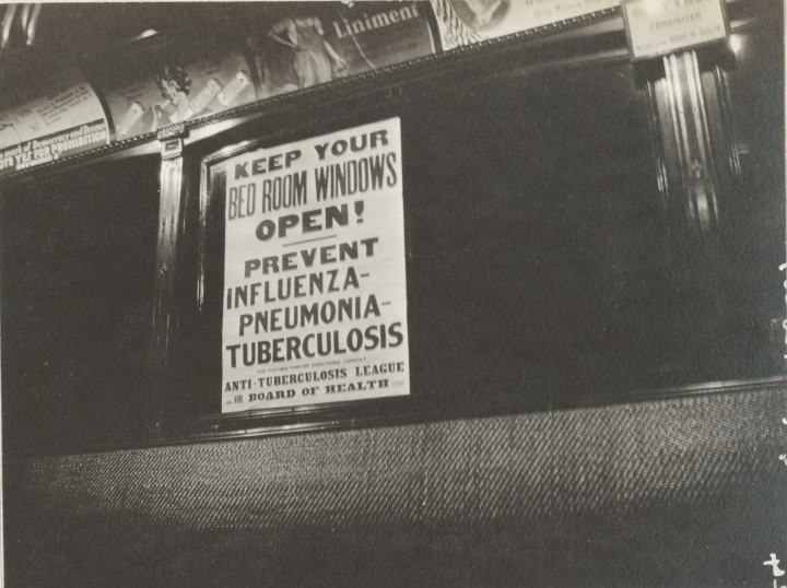 Felhívás hirdette a villamosokon is a az influenza megelőzésére a szellőztetést 1918-ban – Fotó: National Archives / catalog.archives.gov