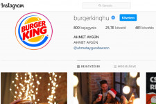 Feltörték, majd ellepték a törökök a Burger King magyar Instagramját