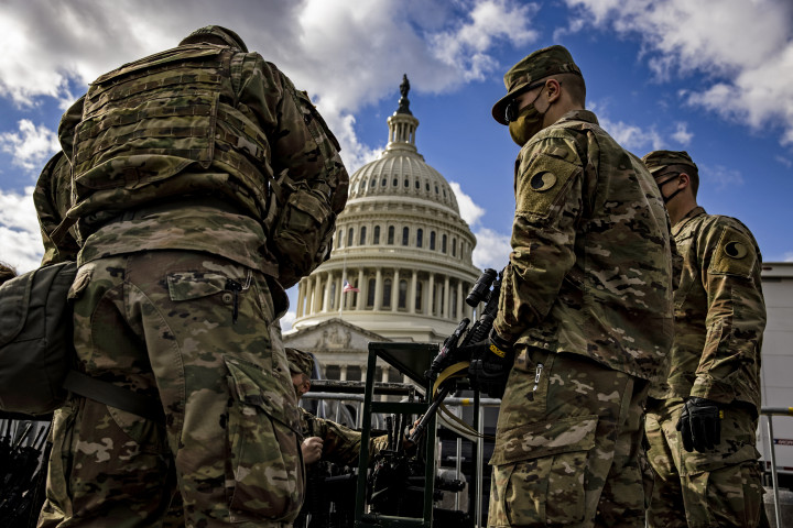 Nemzeti gárdisták a Capitoliumnál – Fotó: Samuel Corum/Getty Images/AFP