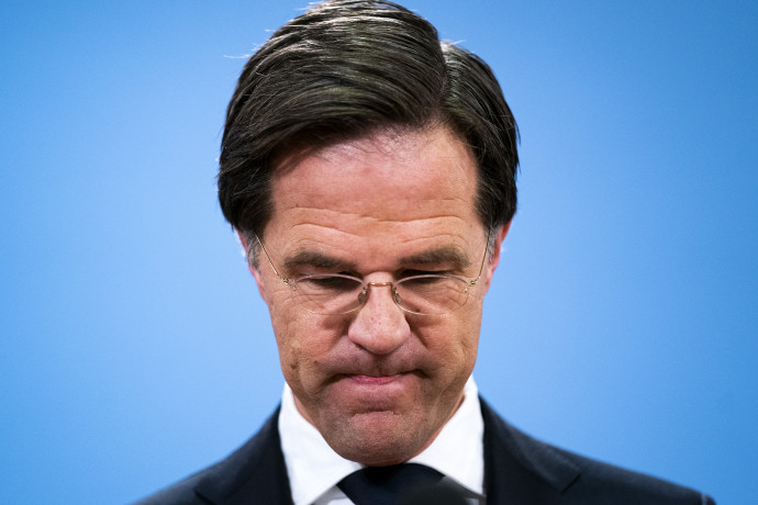 Mark Rutte holland kormányfő 2021. január 15-én jelentette be lemondását – Fotó: Bart Maat / ANP MAG / AFP