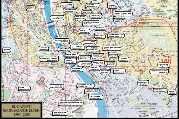 Térképre tették a kilencvenes évek kultikus szórakozóhelyeit