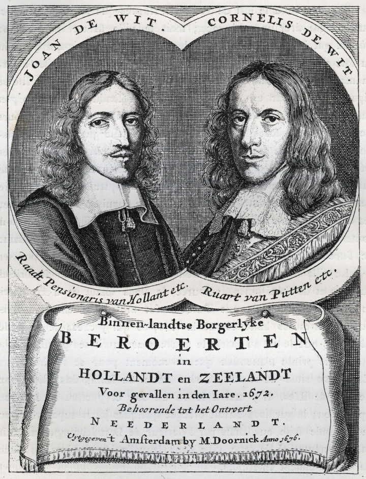 Cornelis de Witt (1623-1672) és testvére, Johan de Witt egy korabeli metszeten – Fotó: Bianchetti / Leemage / AFP
