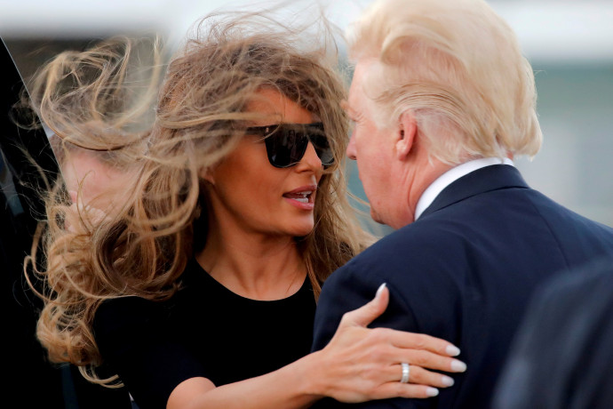 Melania és Donald Trump egy 2017-es felvételen – Fotó: Reuters