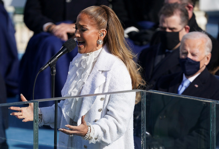 Jennifer Lopez az elnöki beiktatási ünnepségen – Fotó: Kevin Lamarque/Reuters