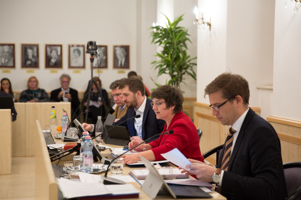 V. Naszályi Márta I. kerületi polgármester a Budavári Önkormányzat testületi ülésén 2020. december 13-án – Fotó: Budavári Önkormányzat / Facebook