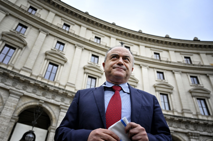 Nicola Gratteri egy sajtótájékoztatón 2021. január 11-én – Fotó: Alberto Pizzoli / AFP