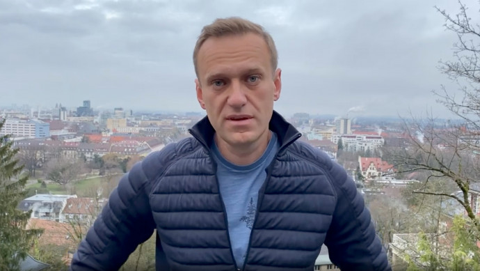 Részlet Navalnij Instagramra feltöltött németországi videóüzenetéből – Fotó: Navalny / Instagram / Reuters