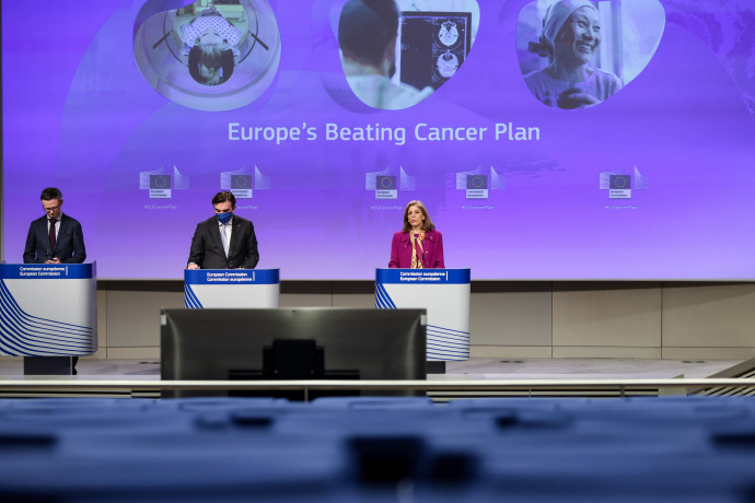 A Europe's Beating Cancer Plan bejelentése – Fotó: Kenzo Tribouillard / AFP