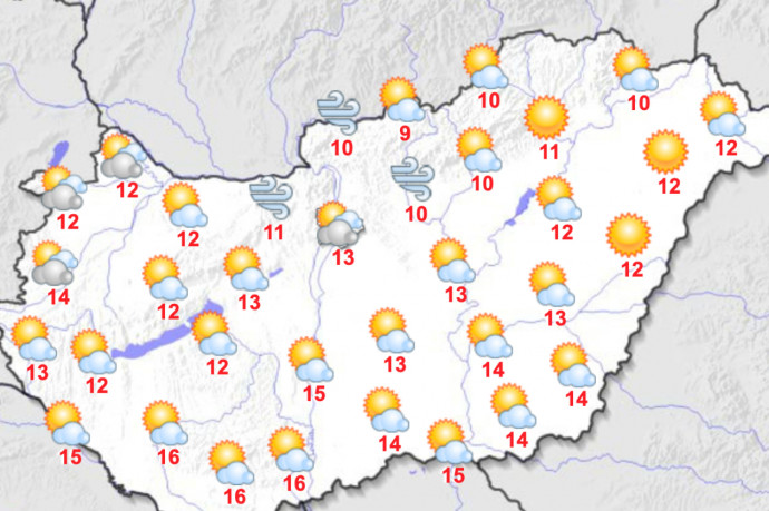 Ma megmutatja magát a tavasz: a Dél-Dunántúlon 15-16 fok is lehet