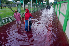 Vörös árvíz öntött el egy indonéz falut