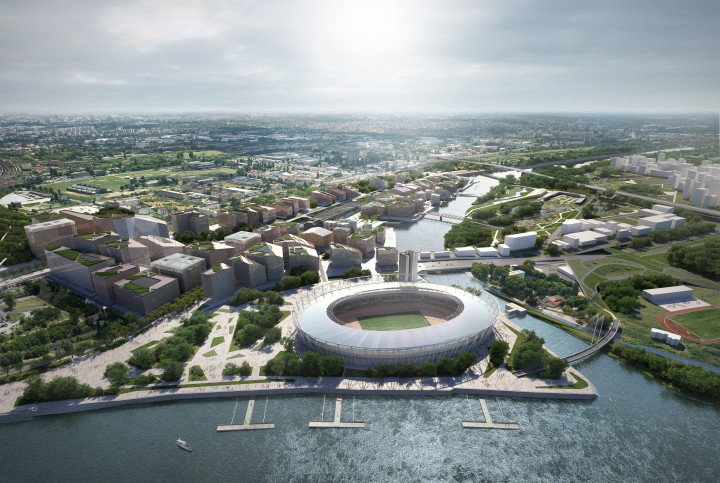 A Budapest Déli Városkapu és az Atlétikai-stadion terve – Fotó: MTI