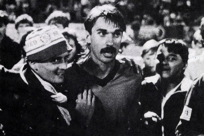 Kovács Kálmán a Honvéd FC játékosaként – Fotó: Arcanum Digitális Tudománytár / Képes Sport 1988.