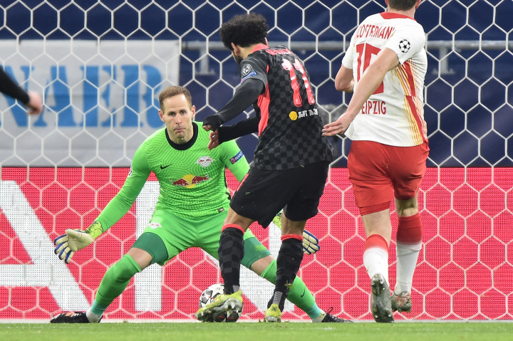 Szalah a gól előtti pillanatban, Gulácsinak nem volt esélye a hárításra Fotó: AFP/Kisbenedek Attila