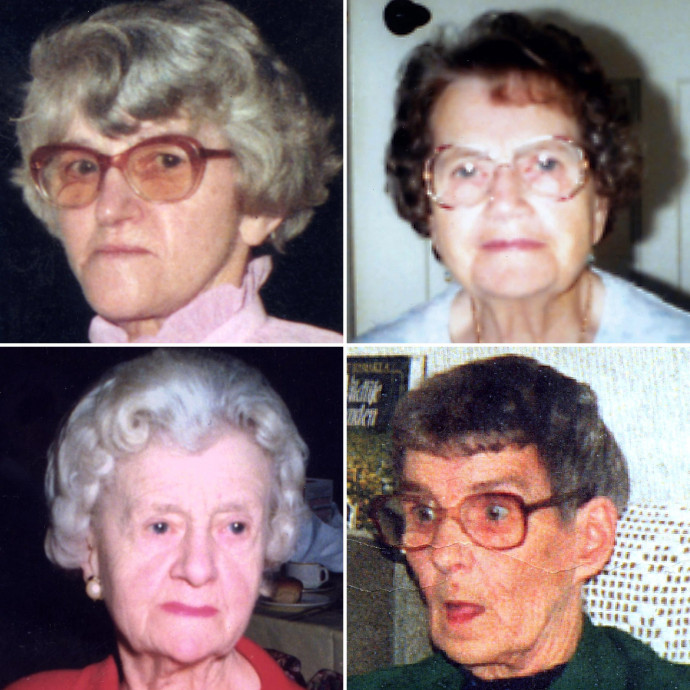 Az áldozatok: Doris Ludlam, Ethel Hall, Bridget Bourke és Irene Crookes – Forrás: West Yorkshire Police