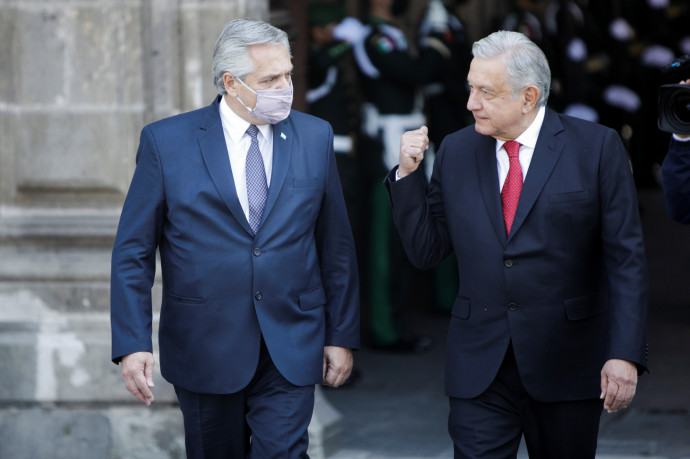 Alberto Fernandez és Andrés Manuel López Obrador – Fotó: Reuters/Luis Cortes