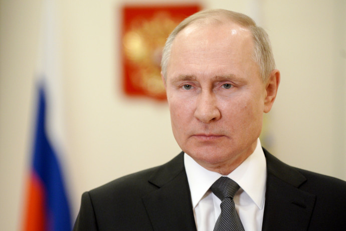 Vlagyimir Putyin orosz elnök – Fotó: Reuters/Sputnik/Alexei Druzhinin/Kremlin