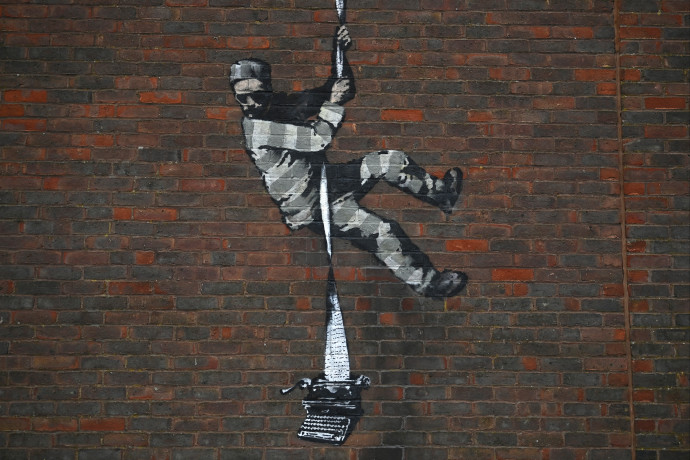 Bob Ross narrációjára mutatja meg Banksy, hogy hogyan fest