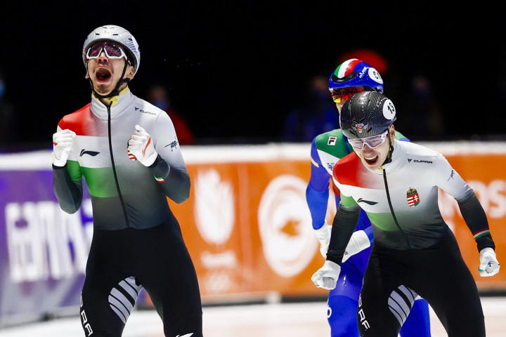 A két Liu öröme, róluk szólt a világbajnokság – Fotó: AFP/Vincent Jannink
