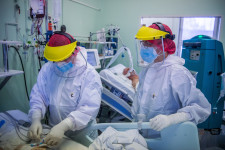 Minden erre kijelölt ágy megtelt koronavírusos betegekkel a Dél-pesti Centrumkórházban