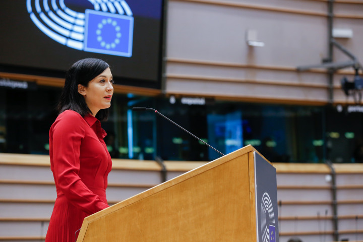 Cseh Katalin felszólalása az Európai Parlament csütörtöki vitáján – Fotó: Alain Rolland / Európai Parlament