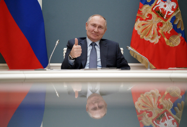 Vlagyimir Putyin orosz elnök 2021. március 10-én, Moszkvában – Fotó: Alexey DRUZHININ / SPUTNIK / AFP