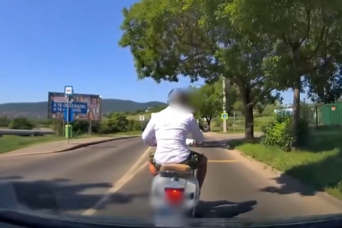 Túl későn jutott el az a felvétel a rendőrséghez, amin egy Berkihez hasonló férfi robogóval büntetőfékez