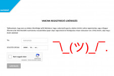 Furcsa tüneteket produkál a regisztráció ellenőrzésére szolgáló kormányzati oldal