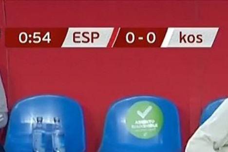 Kisbetűvel írták Koszovót a spanyolok a válogatott meccsén