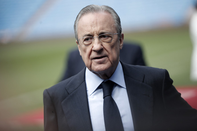 Florentino Pérez, a Real Madrid elnöke 2021. február 18-án – Fotó: Burak Akbulut / Anadolu Agency / AFP