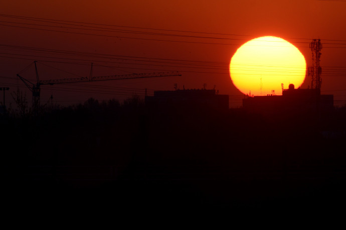 Napfelkelte Debrecen határában – Fotó: Czeglédi Zsolt / MTI