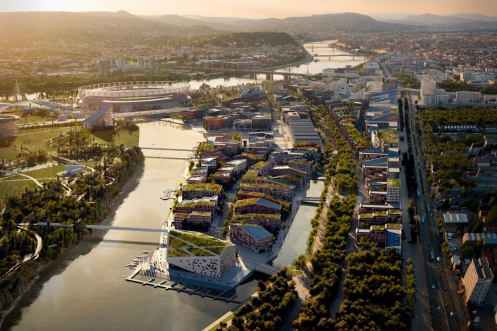 A Diákváros látványterve a Snohetta tervei alapján – Forrás: BFK