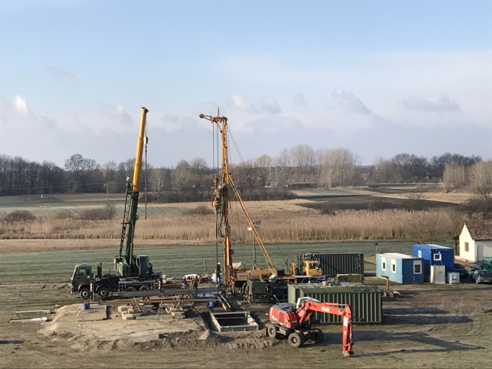 Az MS Energy Kiskunhalasi fűtőmű-beruházásának előkészítő munkálatai.