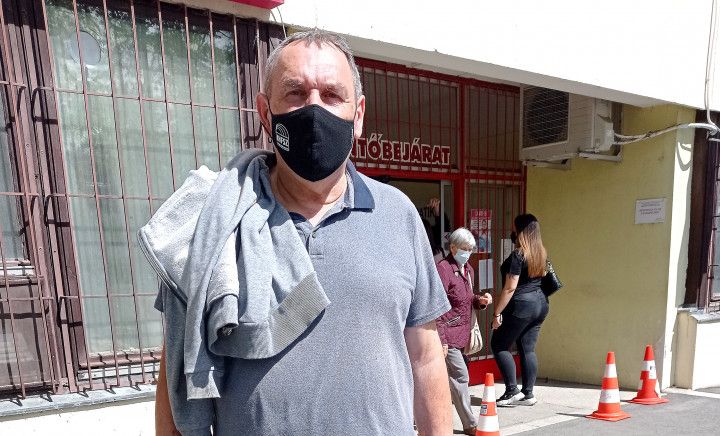 Tibor a visszarendelt Covid-betegek egyike – Fotó: Sudár Ágnes / Telex 