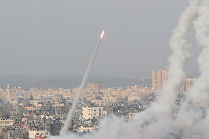 A Gázai övezetből a Hamász rakétákat indított Izrael felé Fotó: Mohammed Salem/Reuters