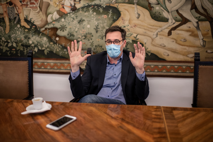 Karácsony Gergely egy vele készített korábbi interjúnkon – Fotó: Bődey János / Telex