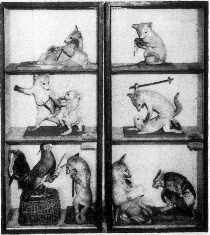 A Reineke, a rókához készült illusztrációk alapján alkotott hat jelenet. Fotó: WIkimedia Commons