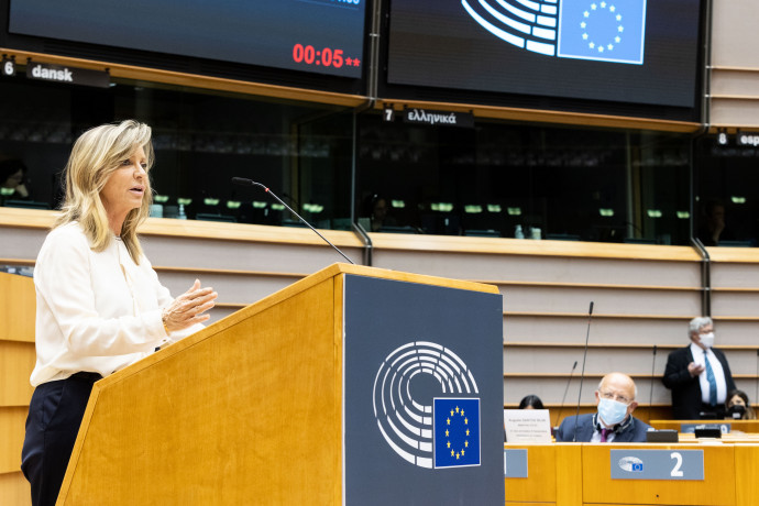 A Renew Europe belga képviselője, Frédérique Ries – Fotó: Alain Rolland / Európai Parlament