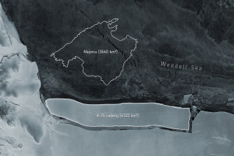 Egy Mallorca szigeténél is nagyobb jéghegy vált le az Antarktiszról
