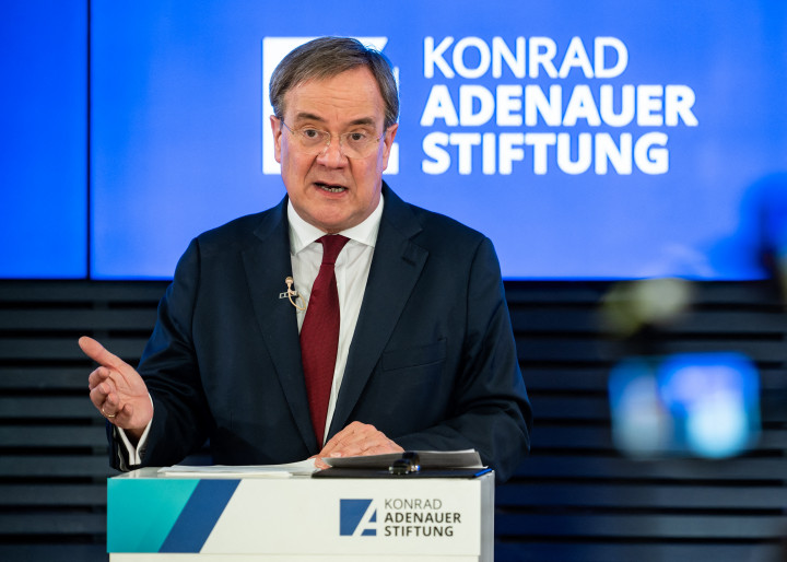Armin Laschet 2021. május 19-én, Berlinben – Fotó: BERND VON JUTRCZENKA / DPA-POOL / DPA PICTURE-ALLIANCE VIA AFP