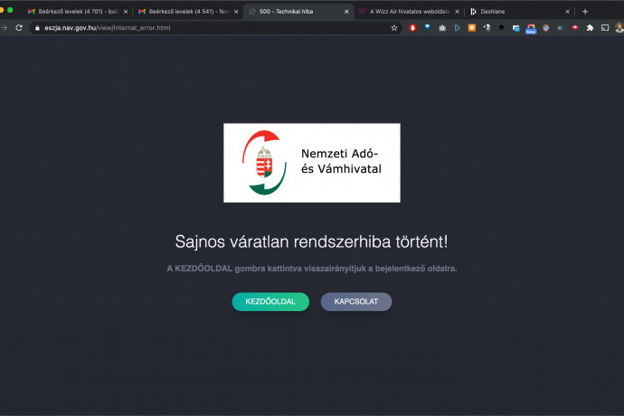 Akadozik a NAV oldala az szja-bevallás hajrájában