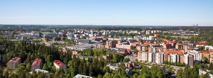 Lahti látképe. Fotó: Facebook/Lahden kaupunki
