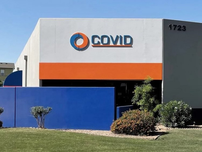 A Covid nevű cég épülete Arizonában Fotó: Facebook