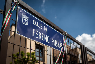 Puskás nevét viselő utcát avattak Szijjártóék Madridban