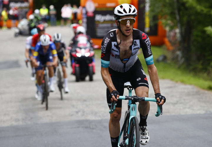 Simon Yates akcióban a Giro d'Italia 19. szakaszán, amit aztán meg is nyertFotó: Luca Bettini/AFP