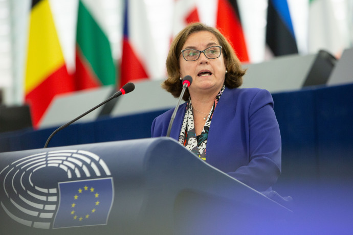 Ana Paula Zacarias felszólalása az Európai Parlament keddi ülésén – Fotó: Mathieu Cugnot / Európai Parlament