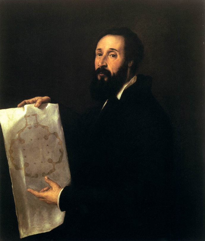 Tiziano Vecellio portréja Giulio Romanóról – Forrás: Wikimedia Commons