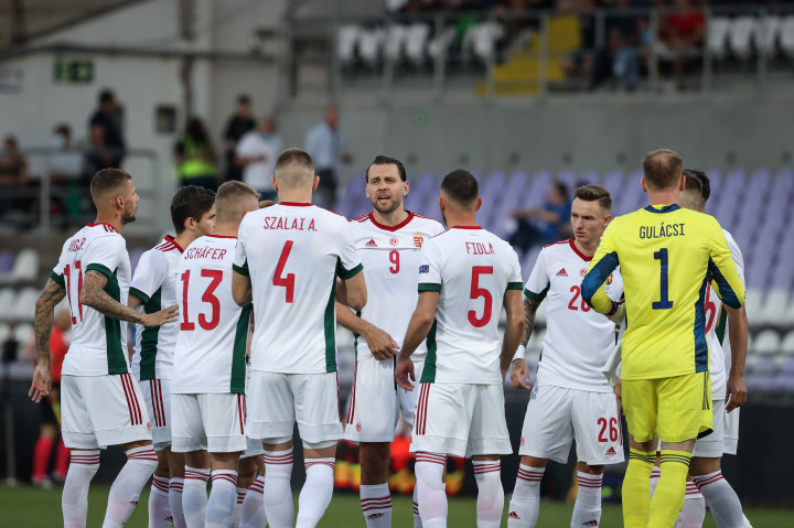 A magyar válogatott az írek ellen játszott felkészülési mérkőzésen 2021. június 8-án – Fotó: Huszti István / Telex
