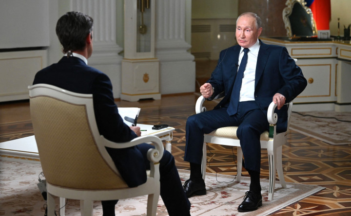 Vlagyimir Putyin három éve az első interjúját adta az amerikai sajtónak, az NBC tudósítójával 2021. június 11-én ült le az orosz elnök – Fotó: EyePress News / EyePress / AFP