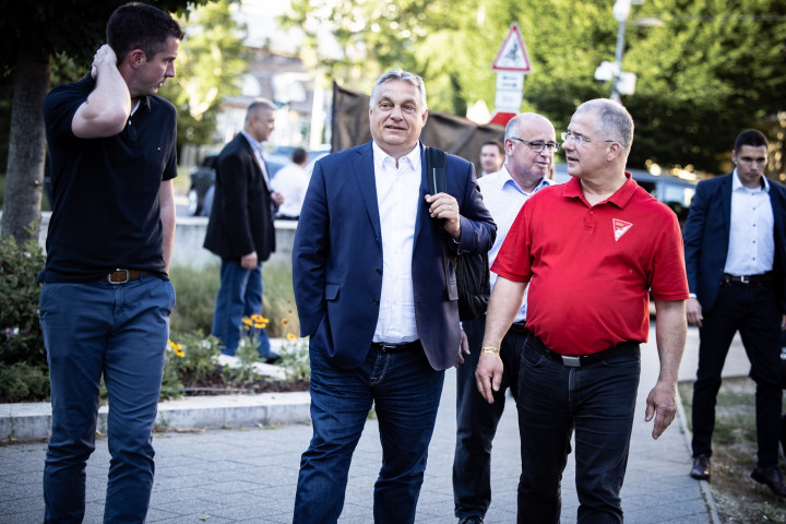 Kocsis Máté Fidesz-frakcióvezető, Orbán Viktor és Kósa Lajos Debrecenben – Fotó: Facebook – Orbán Viktor oldala